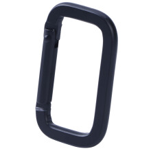 10Pcs Rectangle Carabiner Hook Set Aluminum Alloys Snap-Black