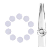 Metal Kazoos With Kazoo Flute Diaphragms Mouth Kazoos-silver