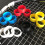 Racket Non Slip Racket Rubber Rings Set for Badminton-Red 4