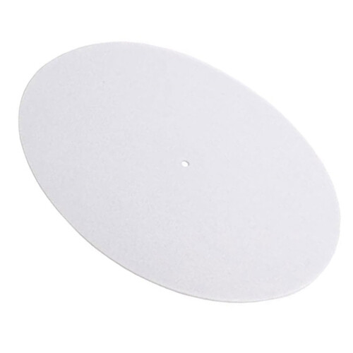 Records Player Mats Wool Felt Vinyls Pad Home Recorders-White
