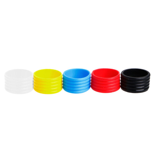 Racket Non Slip Racket Rubber Rings Set for Badminton-Red 1