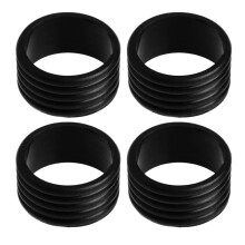 Silicone Tennis Racquet Grip Rings Racket Bands Non Slip-Black