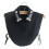 Pearl False Collar False Collar Half Shirt For Women-Black 1