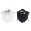 Pearl False Collar False Collar Half Shirt For Women-Black 2