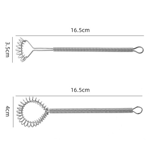 Stainless Hand Held Spring Whisk Mini Kitchen Eggs-triangle 2