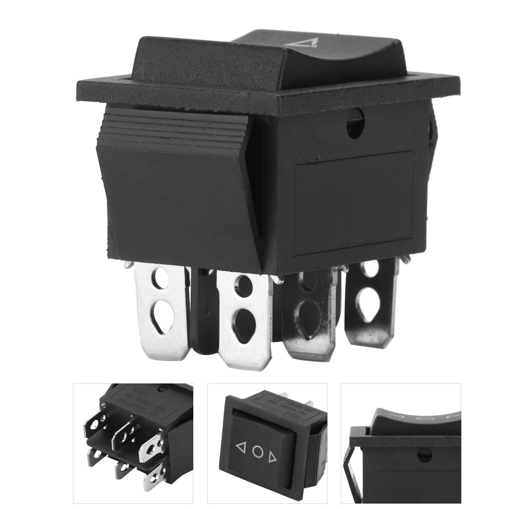 Universal 3 Position Rocker Switch 6 Pins On-Off-On For Vehicles & Boats 5021358580407