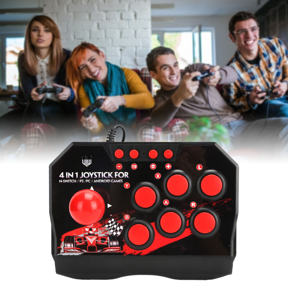 Arcade Fight Stick Wired For Switch Pc Ps3 - Precise Joystick & Button Layout 3161358581515