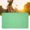 Serviette de golf en microfibre gaufrée verte 63x36 cm 1
