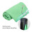 Serviette de golf en microfibre gaufrée verte 63x36 cm 7