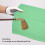 Serviette de golf en microfibre gaufrée verte 63x36 cm 12