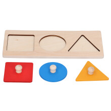 Holzwissenschaftliches Geometrie-Matching-Board Spielzeug für Kinder, Farben & Formen