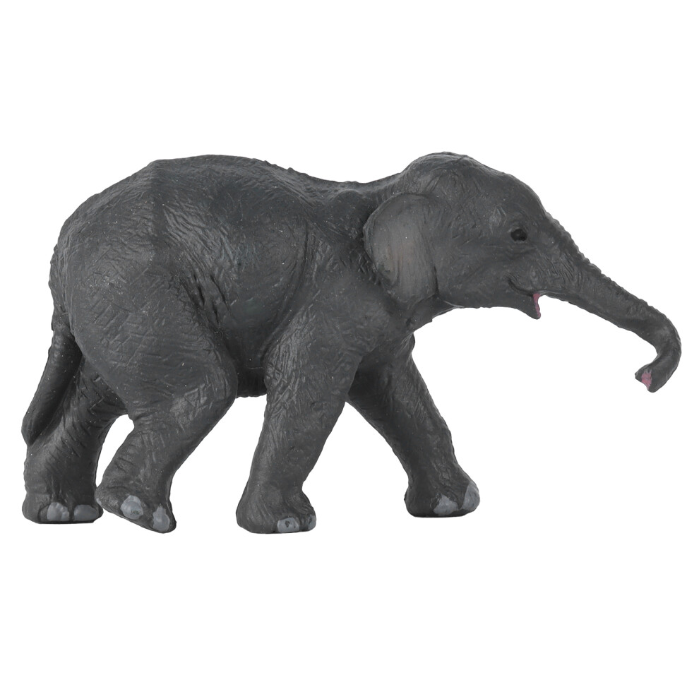 Artificial Elephant Model Toy for Kids, 12cm Plastic Animal Decor-image-OPC-PMSF2DS-NEW