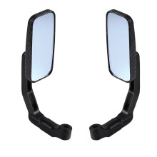 Einfache Installation 8mm 10mm Motorradspiegel mit Carbon-Faser-Look