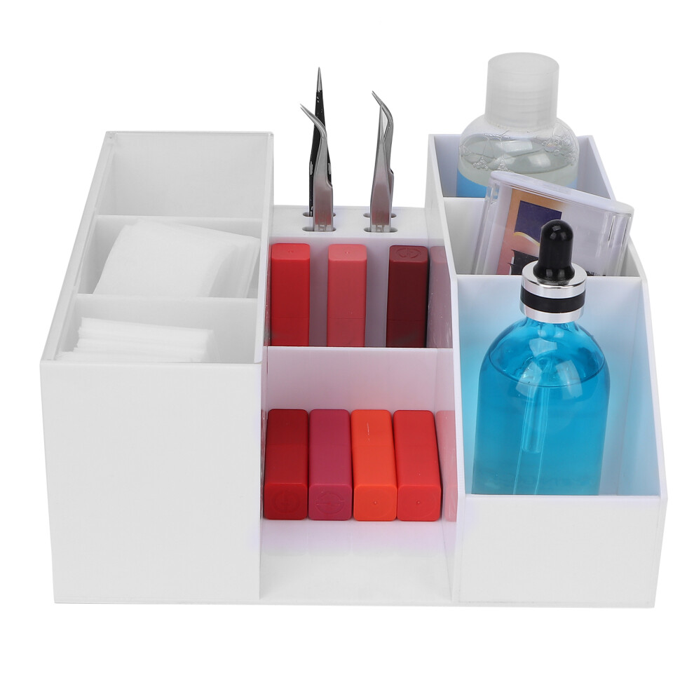 Acrylic White Eyelash Extension Tool Storage Box 222x222x100mm