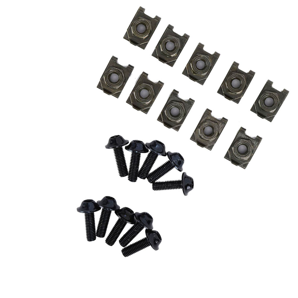 Motorcycle Fairing Body Bolt Kit 5X16mm Screws Clips Nut Fasteners 7621358589332