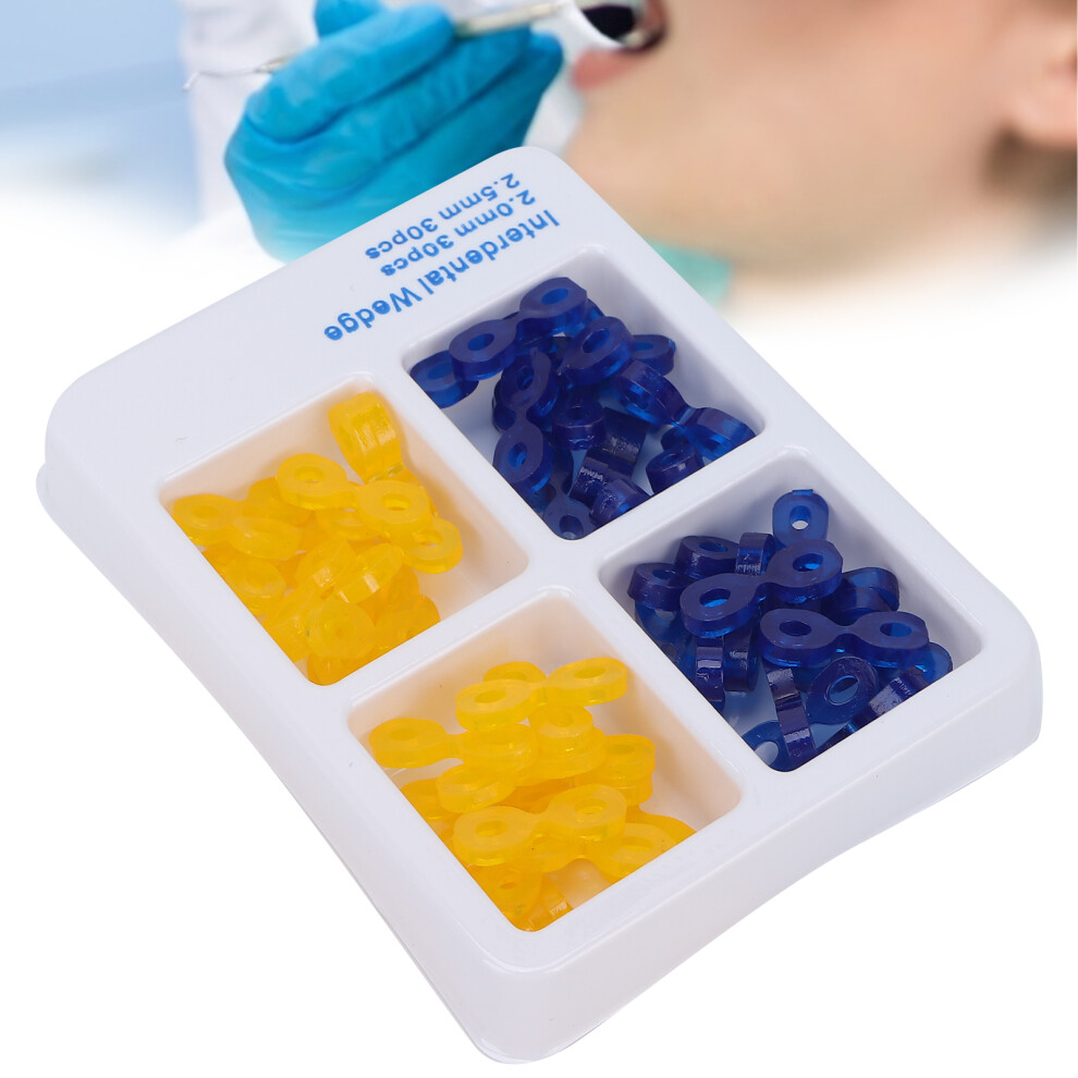 Professional Dental Silicone Wedges - 60pcs - Includes 2mm & 2.5mm Sizes
