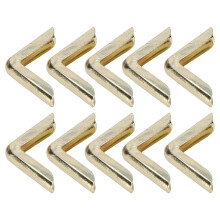 100Pcs Aluminum Alloy Gold Book Corner Protectors 14x14mm
