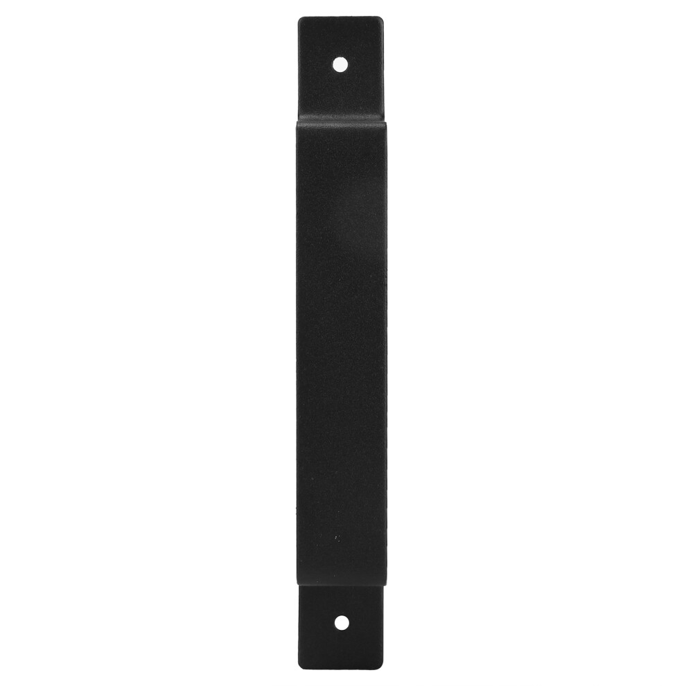 Black Carbon Steel Barn Door Handle Right Angle Pull 19.3X4.2cm 7891358590984