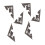10Set Iron Triangular Corner Protectors for Boxes & Tables, 6x6cm 11