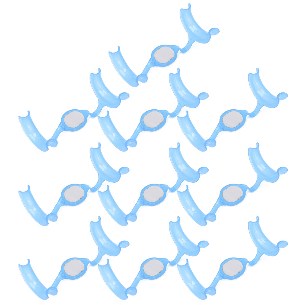 10pcs Blue M Shape Cheek Retractor Dental Mouth Opener ABS Orthodontic Tool