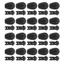 Small Black ABS Beads Carp Fishing Stopper Connector for Hook Links 10mm