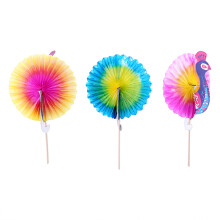 50 Stück bunte Fruchtkuchenstecker für Partys und Clubdekorationen Pfau