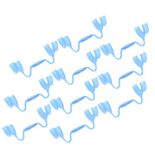 10pcs M Shape Blue Cheek Retractor Dental Mouth Opener Orthodontic Plate