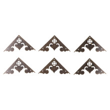 Antique Iron Triangular Corner Protector for Boxes & Tables 6x6cm