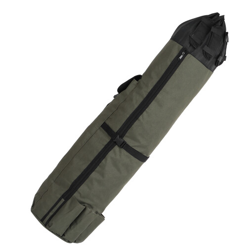 Tragbare militärgrüne 50 cm Polyester-Angelruten-Tasche mit Köderaufbewahrung 2