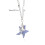 Collier à breloques en forme d'étoile et de clé de sol en 3