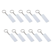 10 Blank Aluminum Keychains for Quick-Long strip 20 by 60m