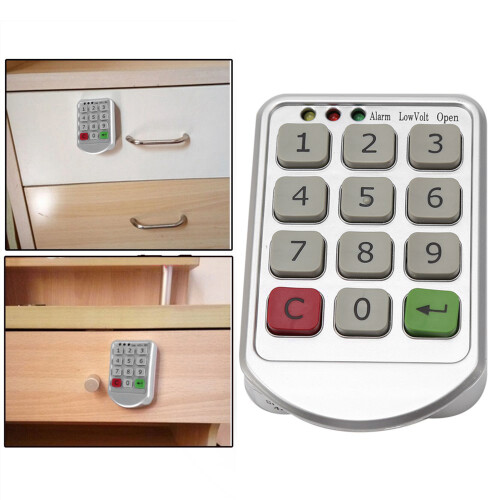 Elektronisches Schranktürschloss mit numerischem Tastenfeld und 4-stelligem Sicherheitscode 2