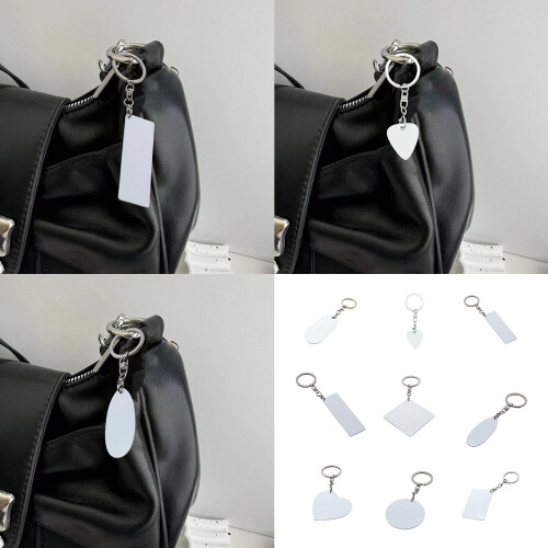 10 Sturdy Aluminum Keychains for Custom-Oval 56 by 24mm 2