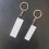 10 Reusable Metal Keychains with Blank-Rectangle 40 by 60mm 5