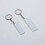 10 Reusable Metal Keychains with Blank-Rectangle 40 by 60mm 6