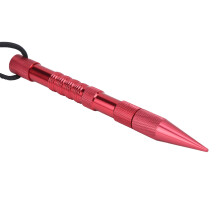 Aluminum Umbrella Rope Needle Paracord Spike Bracelet 17cm Red