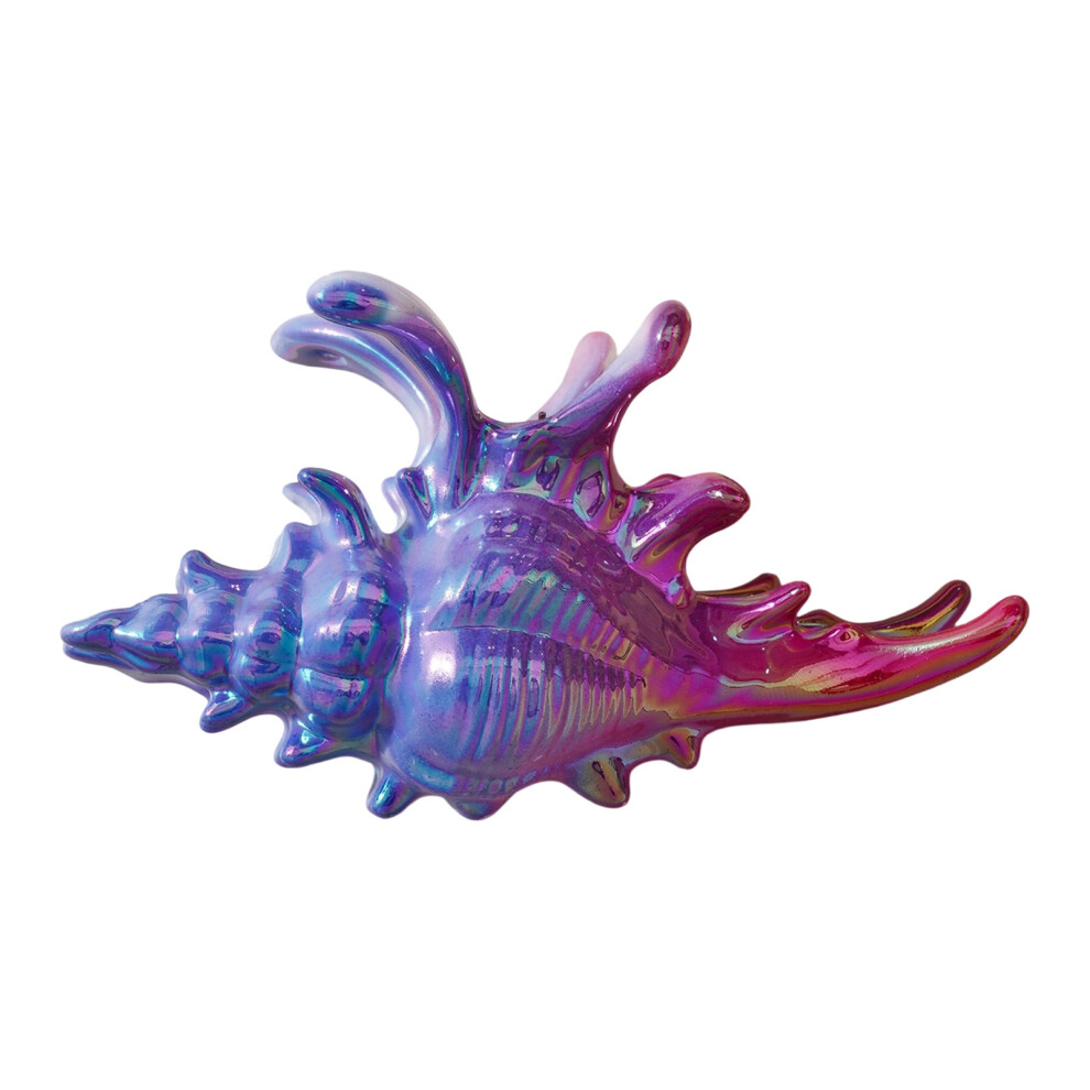 Trendy Conch Inspire Hair Claw Clip-Blue Purple Blue Pur 7755000223432