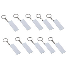10 Metal Keychains for Travelers Students-Long strip 25 by 75m