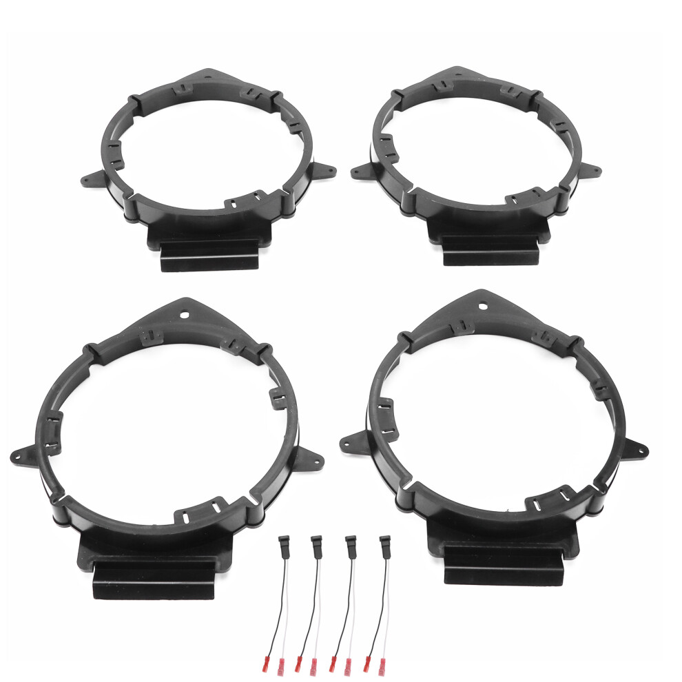 6.5In Rear/Front Door Car Speaker Adapters With Wire Harness Kit 4631358598244