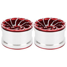 Aluminiumlegierung Beadlock-Felgen für 1/10 RC-Autos (Rot)