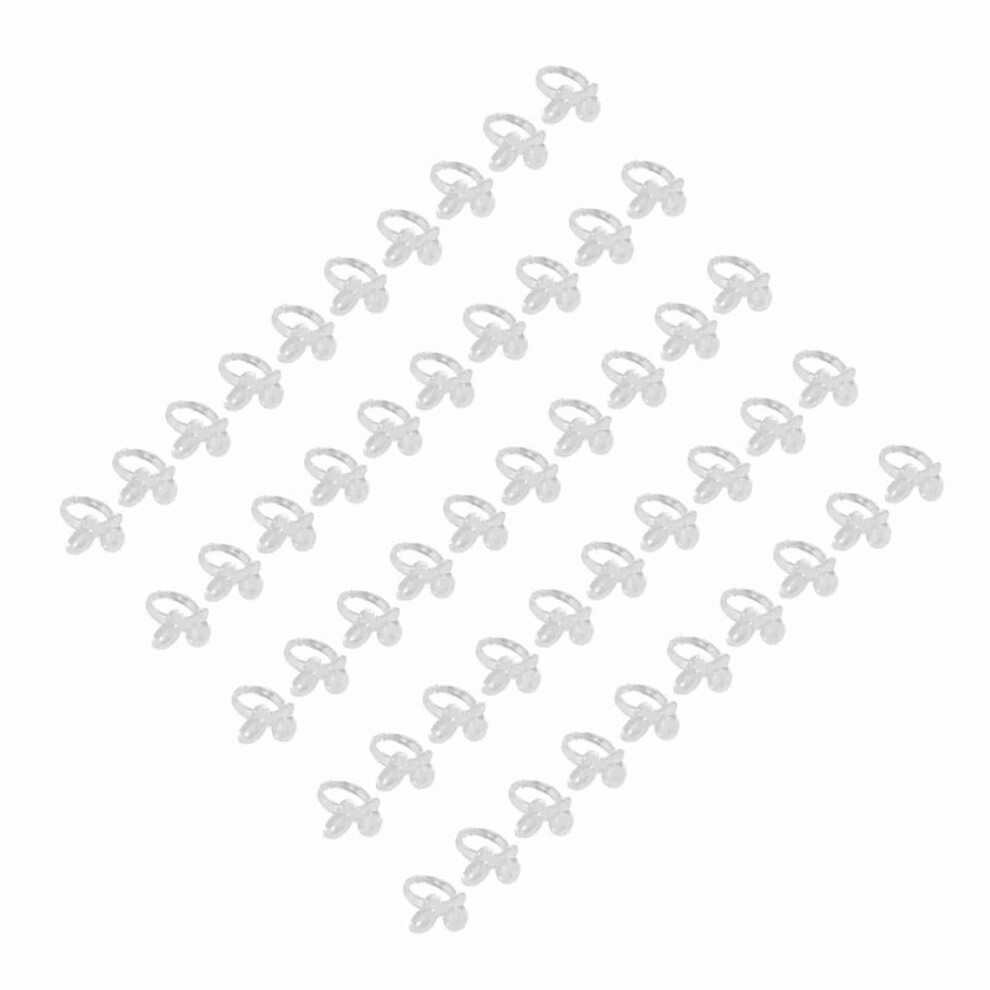 Manicure Nail Display Ring 50pcs Clear Butterfly Fake Tip Gel Colour Chart Set