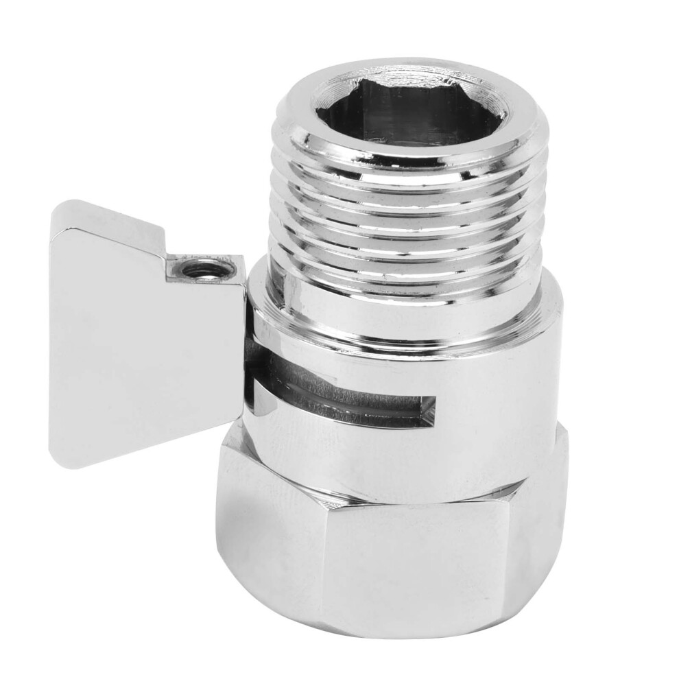 G1/2 Brass Shower Shut Off Valve With Lever Handle, Bright Finish 5021358600921