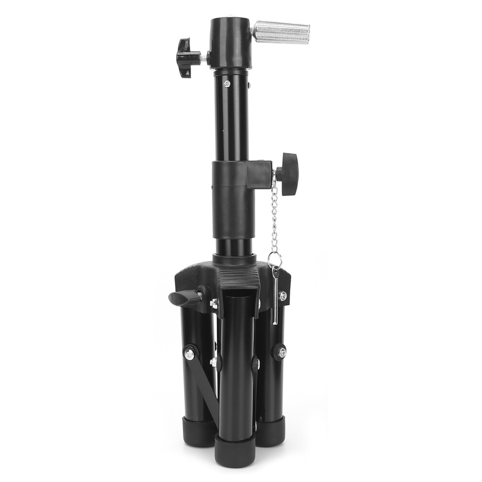 Unisex Foldable Alloy Mannequin Head Stand Tripod Adjustable & Lightweight