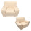 Fester beiger Polyester Couch-Sofa-Bezug-Protector passt auf Sitze von 90-140 cm 3