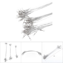 60 Stück Stahlangelhaken-Set, 15/20/25 cm, Silber Grün