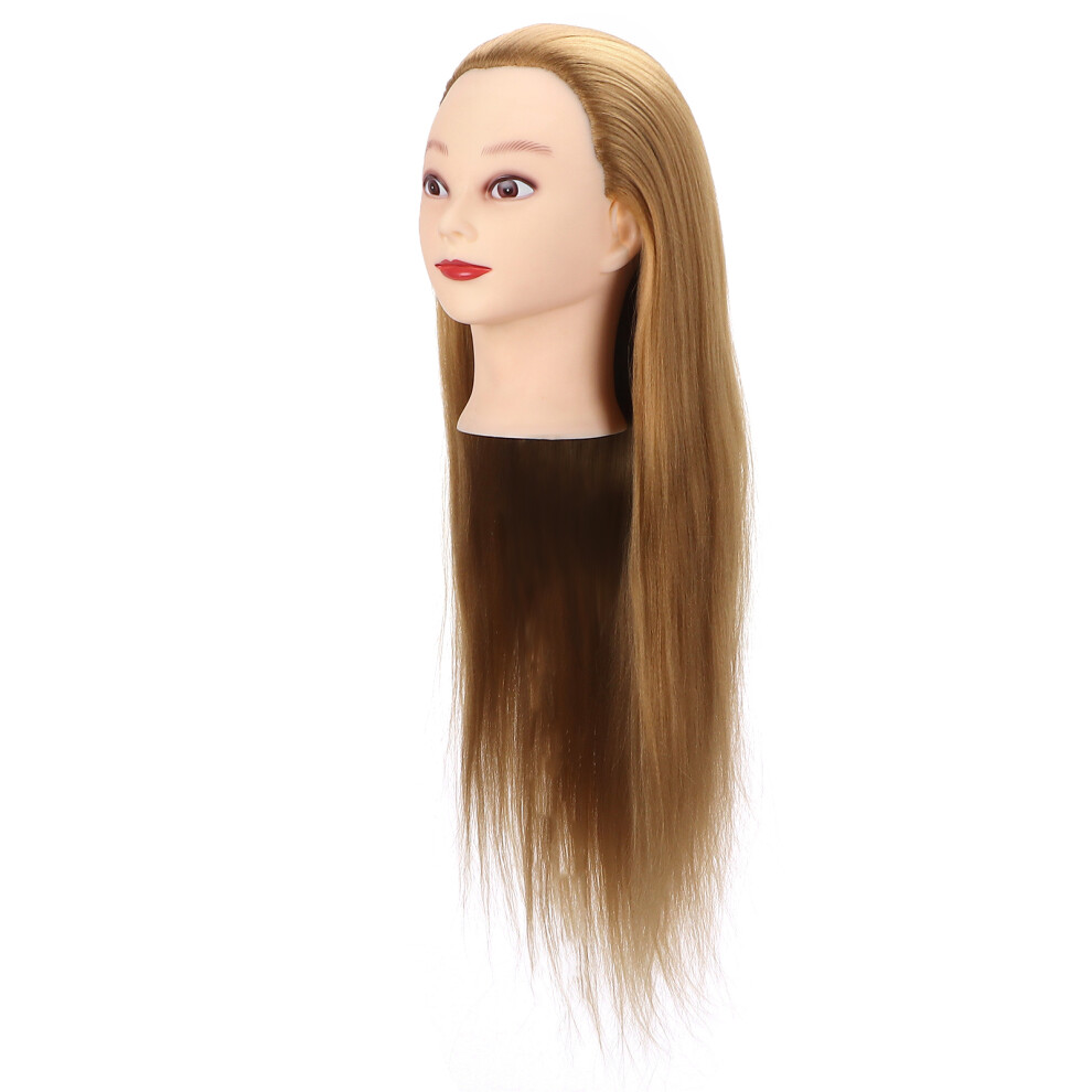 Unisex Brown,Gold Gold Brown Hairdressing Mannequin Head For Hair Braiding Practice