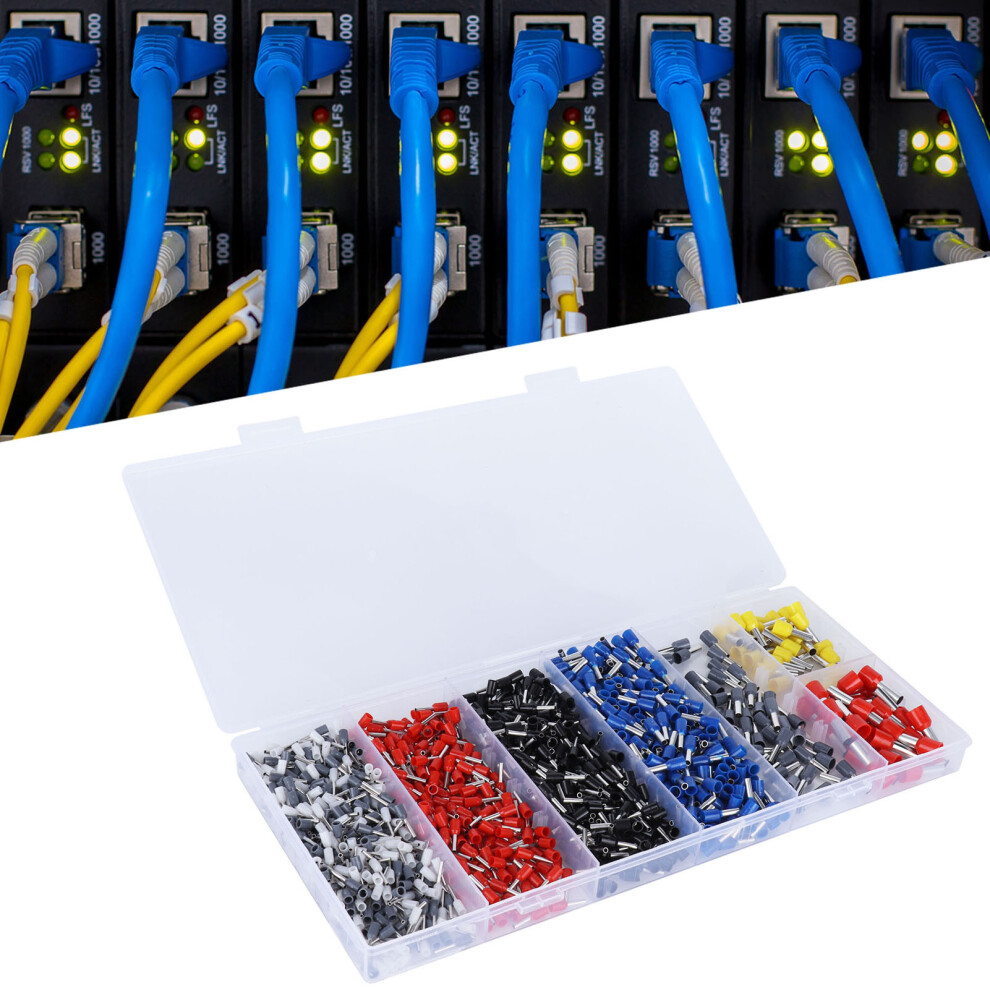 1200Pcs Insulated Wire Connectors Assortment Kit, Brass Terminals For Electrical & Electronics 3631358605400
