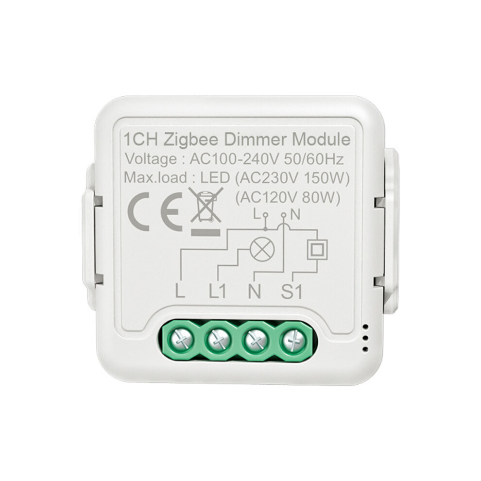 Zigbee Smart Dimmer Switch Module App Remote Voice Control Timing Group Share 43*39.2*22.3Mm 5081358605869