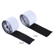 2M x 5CM Pedalboard Montagesband-Set – 4 Stück, Klettverschluss, Schwarz
