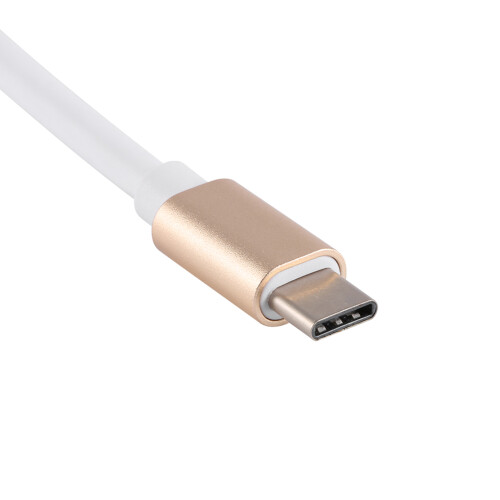 USB 3.1 Type-C auf VGA Adapterkabel, Aluminium, Gold, 25cm 2